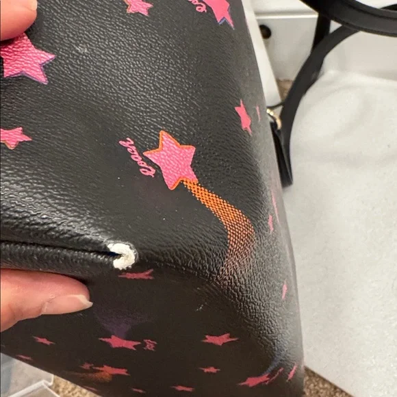 Coach Gallery Tote Bag with Disco Star Print - Picture 12 of 16